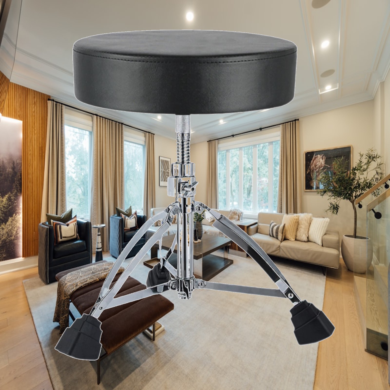 Drum Throne Adjustable - Drum Throne High Density Sponge Comfortable