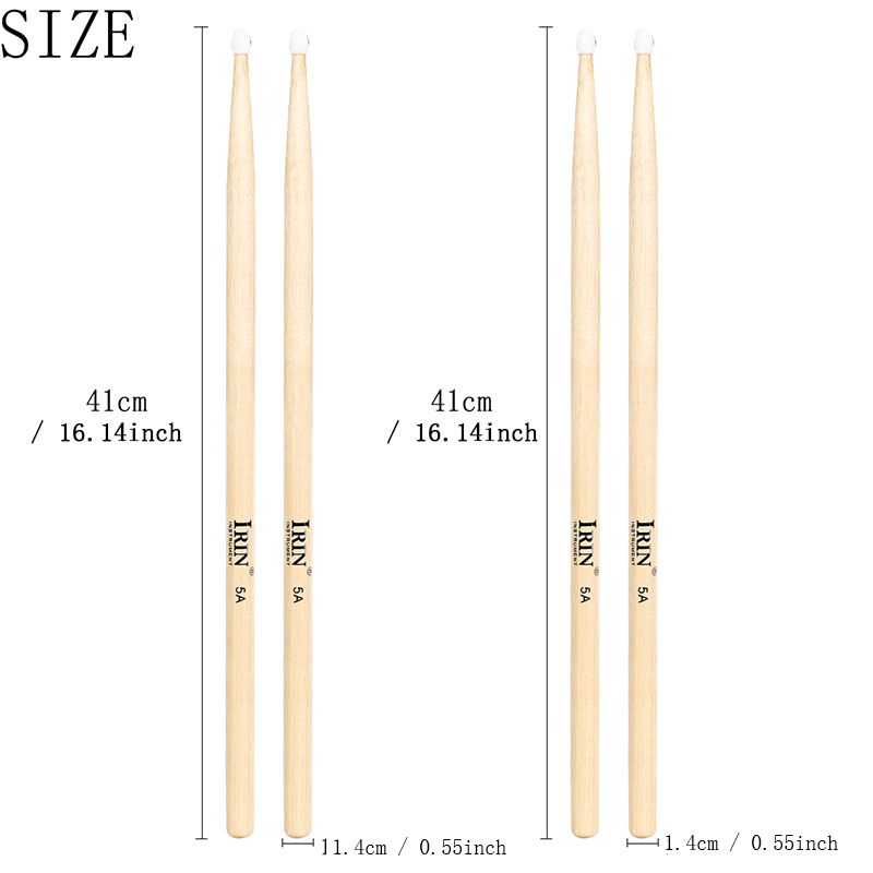IRIN MD148 5A Maple Drum Stick - Drumsticks 5A Maple ulasan dan harga