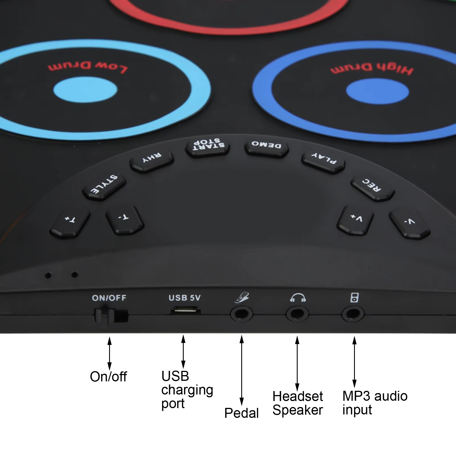 Miwayer 9-Pad Roll-Up Electron - Electronic Drum Kit For Kids ulasan dan harga