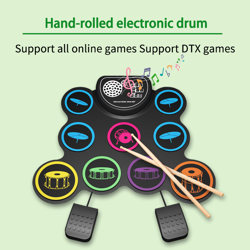 Foldable Hand‑rolled Electroni - Electronic Drum Kit For Kids ulasan dan harga