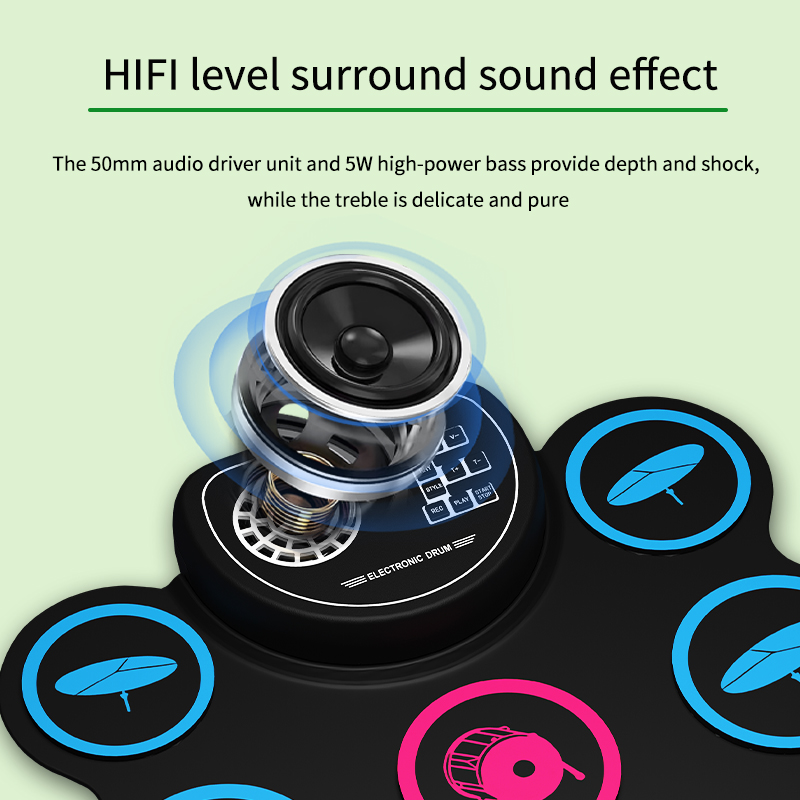 Foldable Hand‑rolled Electroni - Electronic Drum Kit For Kids ulasan dan harga