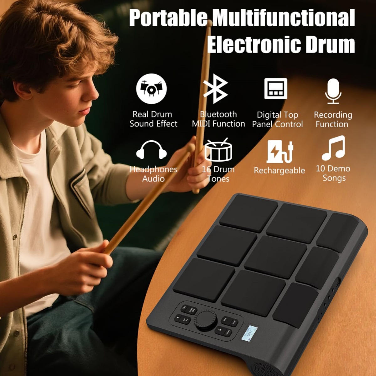 Miwayer Roll Up Electronic Dru - Electronic Drum Set Roll Up ulasan dan harga