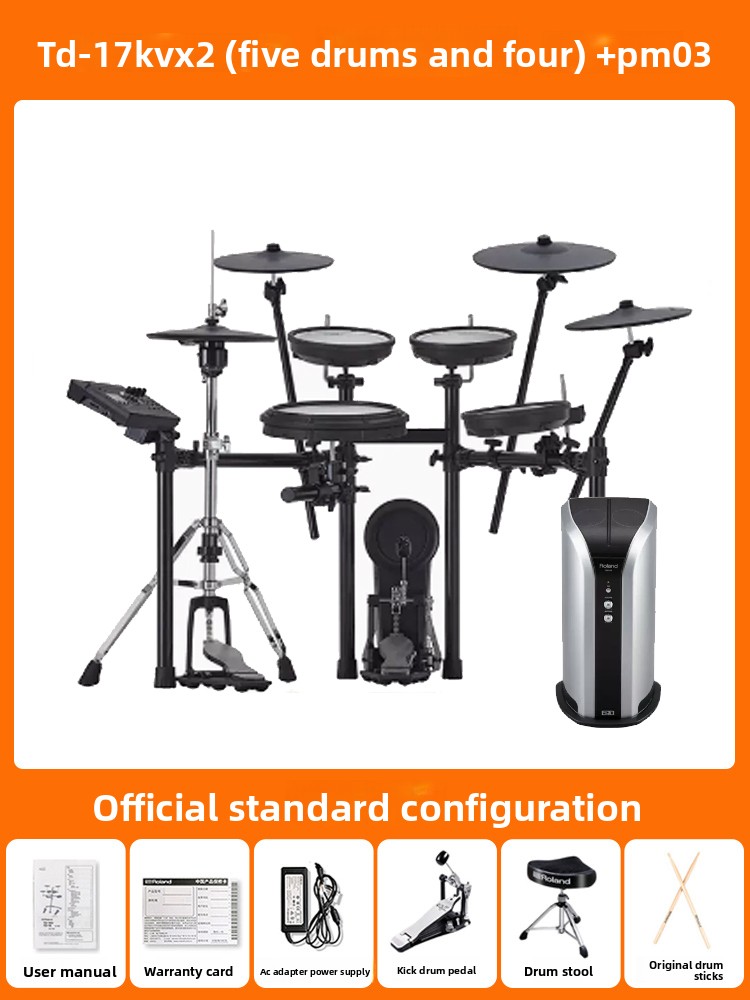 5 Drums 4 Cymbals Hybrid Drum  - Drum Trigger Set Acoustic ulasan dan harga