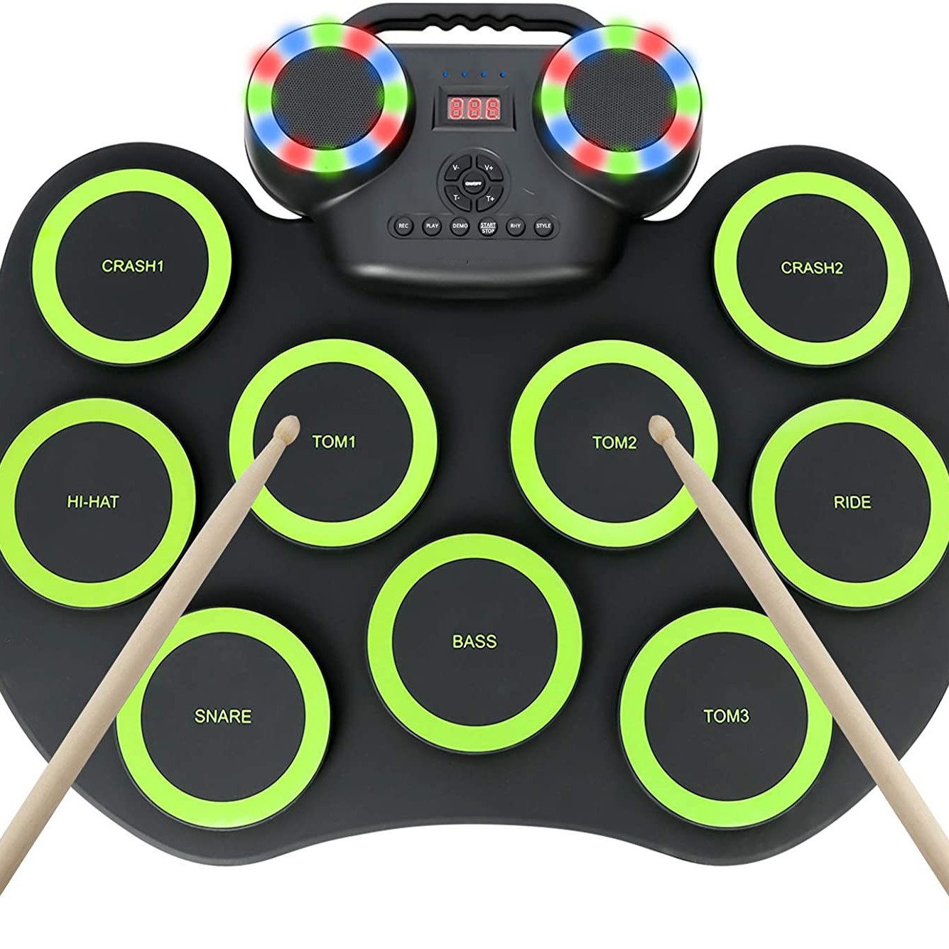 Roll-Up Portable Electronic Dr - Electronic Drum Set Roll Up ulasan dan harga