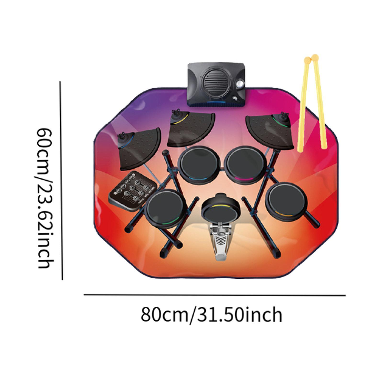 Roll Up Drum Practice Pad Comp - Electronic Drum Set Roll Up ulasan dan harga
