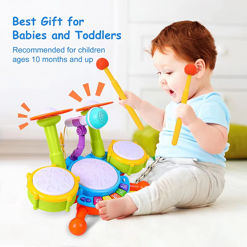 Kids Drum Set Toddlers 1-3, Ba - Electronic Drum Kit For Kids ulasan dan harga