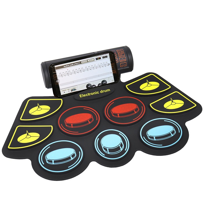 Colorful Silicone Gel Roll-Up  - Electronic Drum Set Roll Up ulasan dan harga