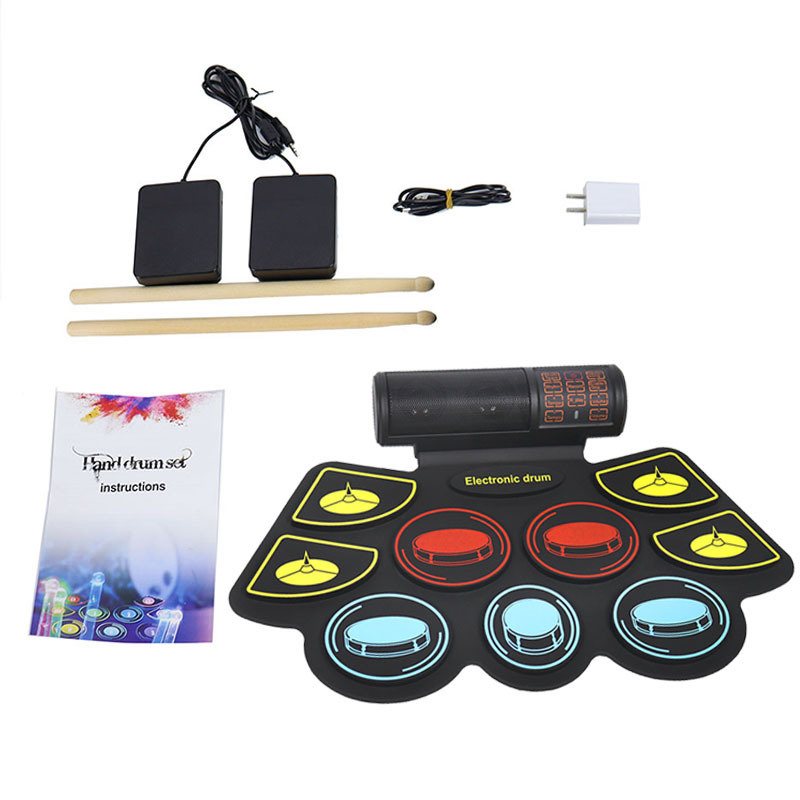 Colorful Silicone Gel Roll-Up  - Electronic Drum Set Roll Up ulasan dan harga