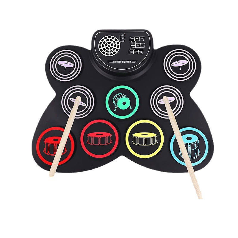 Colorful Foldable Silicone Rol - Electronic Drum Kit For Kids ulasan dan harga