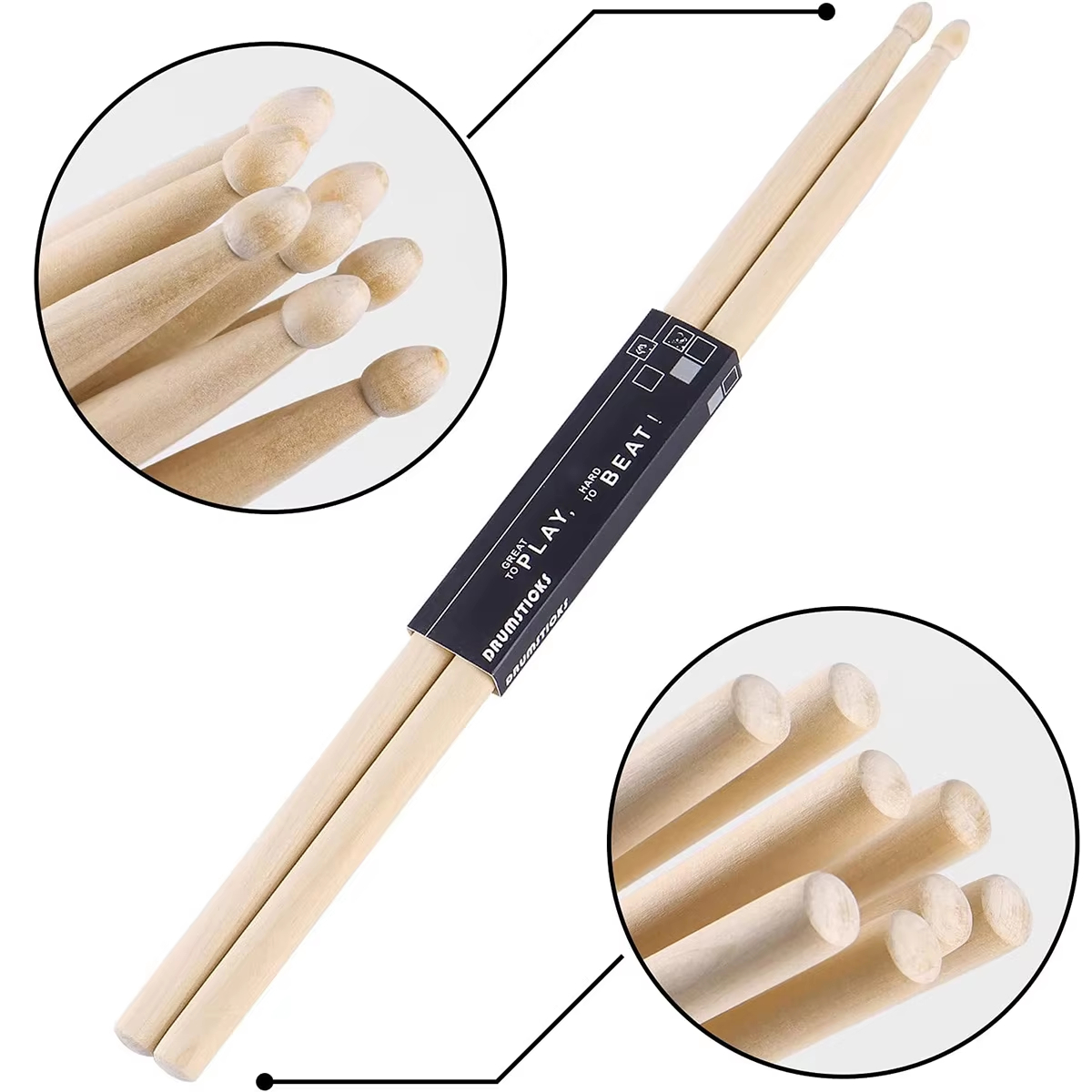 Miwayer 5A/7A Maple Drumsticks - Drumsticks 5A Maple ulasan dan harga