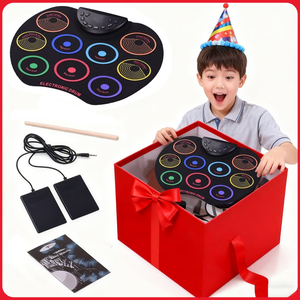 Electronic Drum Set with USB C - Electronic Drum Set Roll Up ulasan dan harga