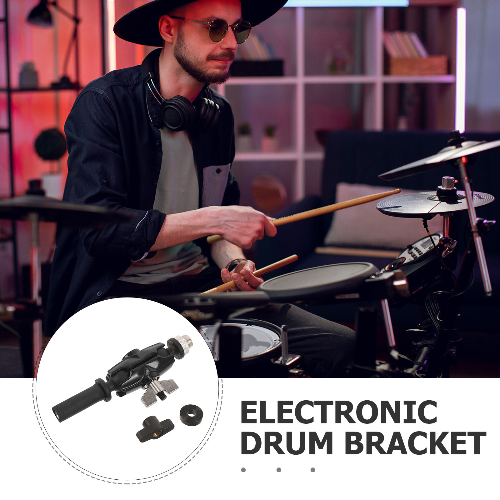 Drum Mic Clip Mini Ball Head M - Electronic Drum Rack Stand ulasan dan harga