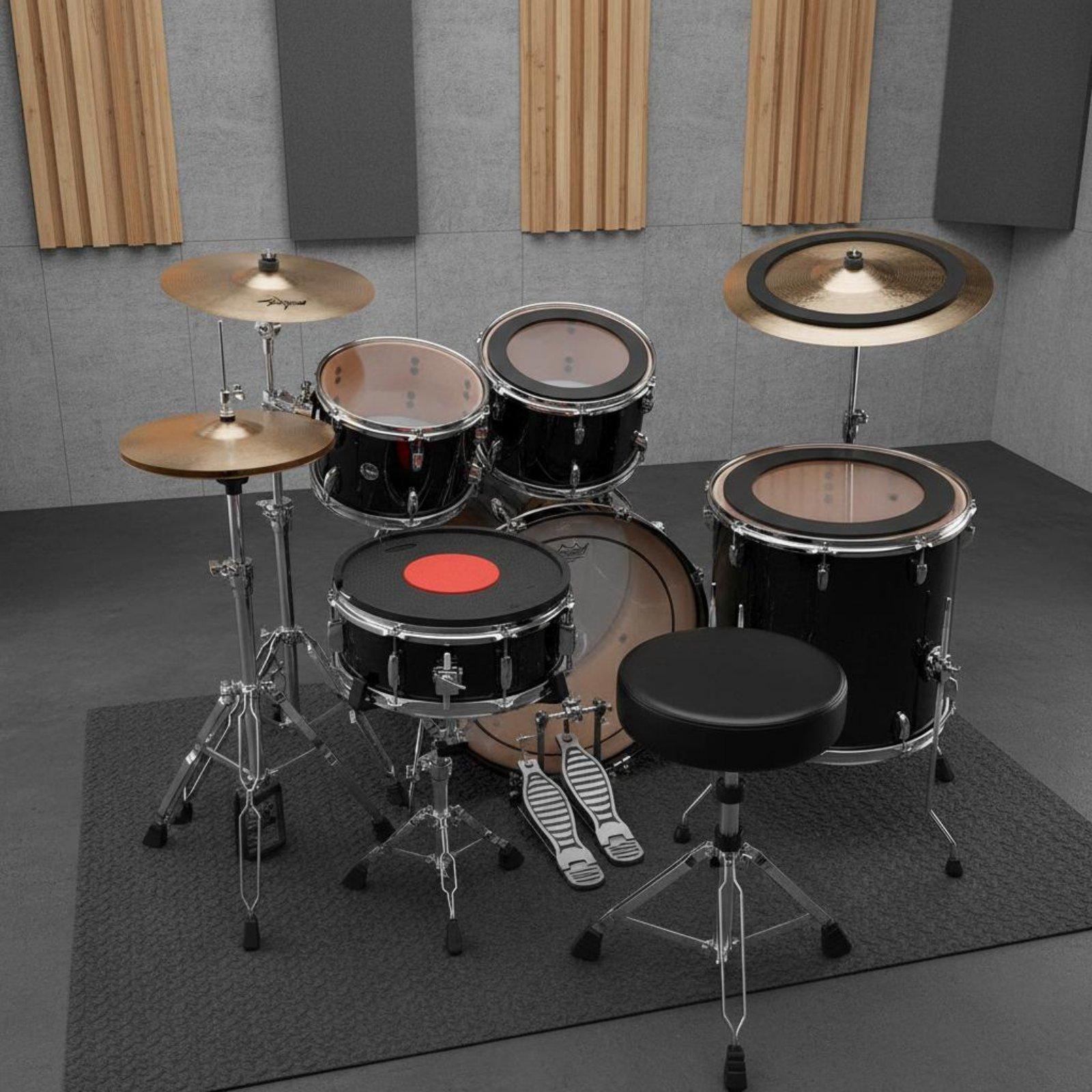 Drum Mute Pad Rubber Drum Damp - Drum Practice Pad ulasan dan harga