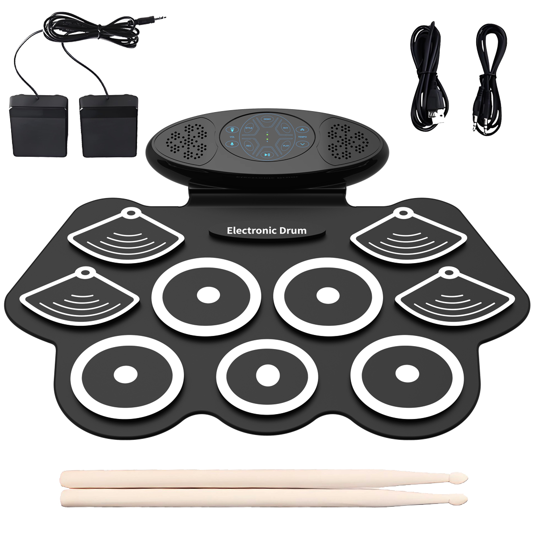 Portable Roll up Electronic Dr - Electronic Drum Set Roll Up ulasan dan harga
