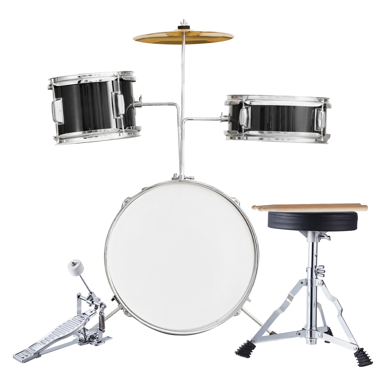 VEVOR Kids Drum Set 3Pcs 14in  - Drum Throne Adjustable ulasan dan harga