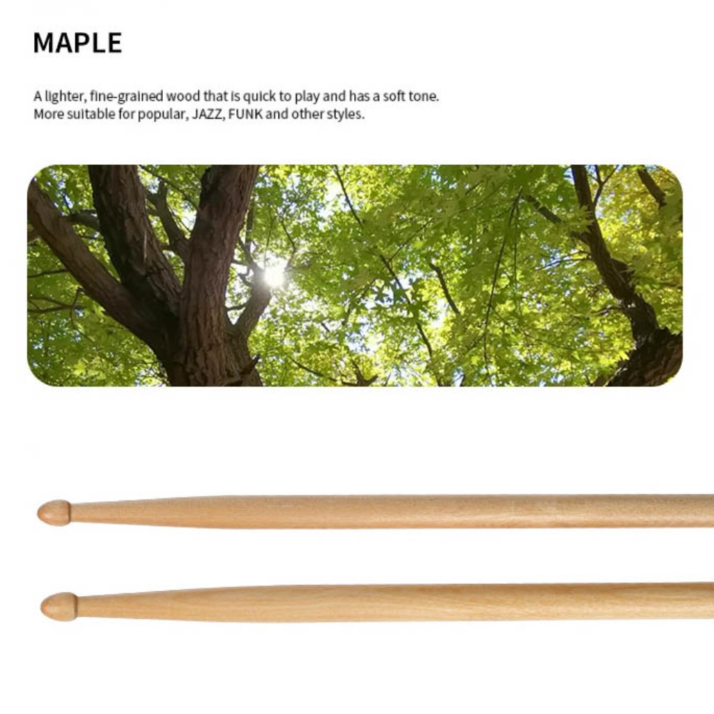 Classic 5A/7A Drum Sticks 1 Pa - Drumsticks 5A Maple ulasan dan harga