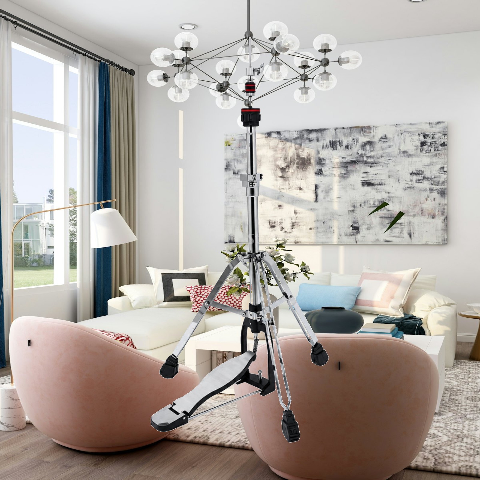 Hi Hat Cymbal Stand with Foot  - Electronic Drum Rack Stand ulasan dan harga