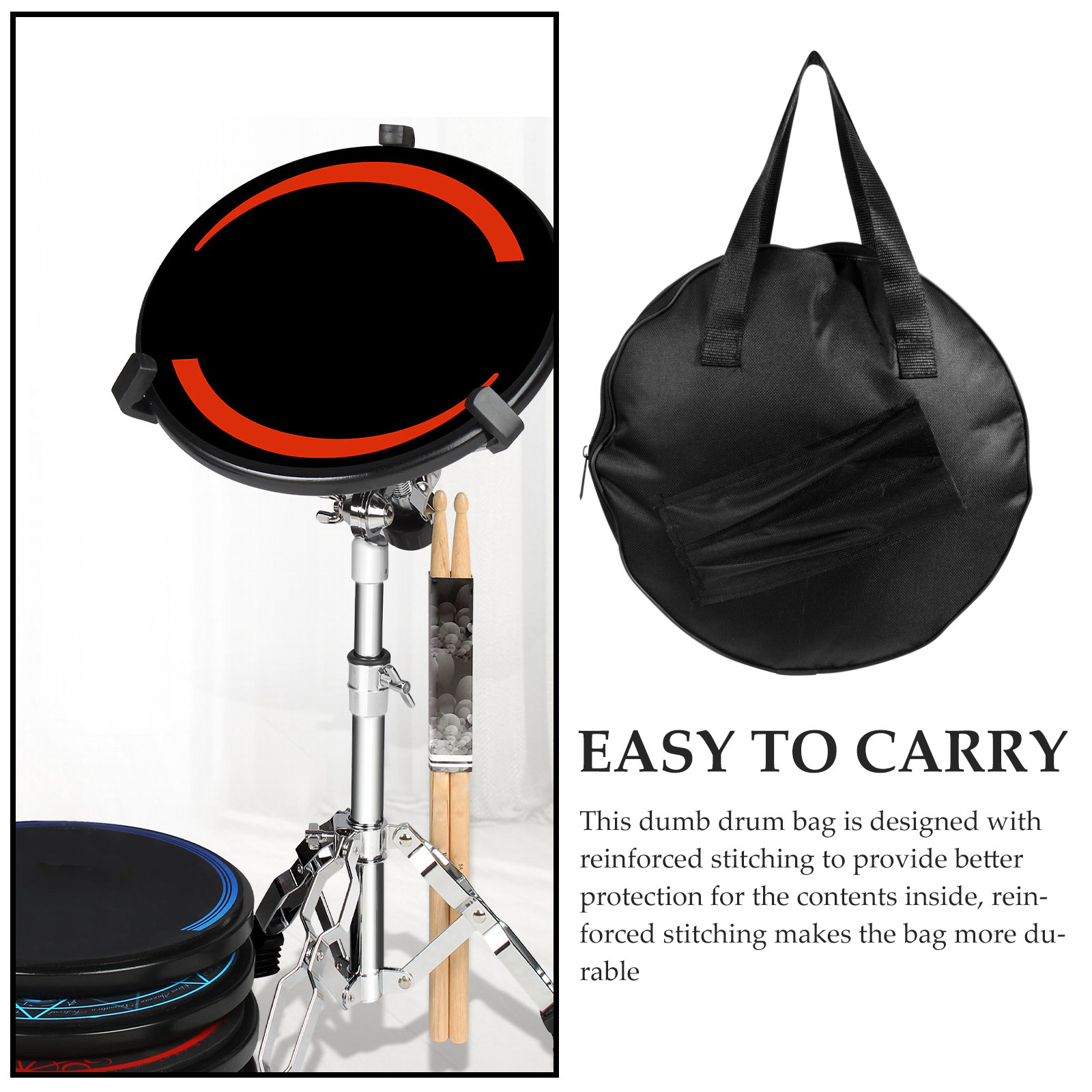 Drum Carry Bag Percussion Inst - Drum Practice Pad ulasan dan harga